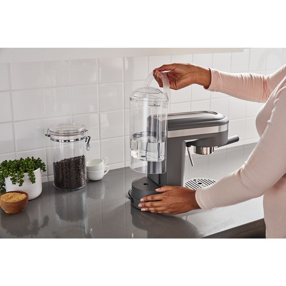 Semi-Automatic Espresso Machine with Free Automatic Milk Frother Attachment