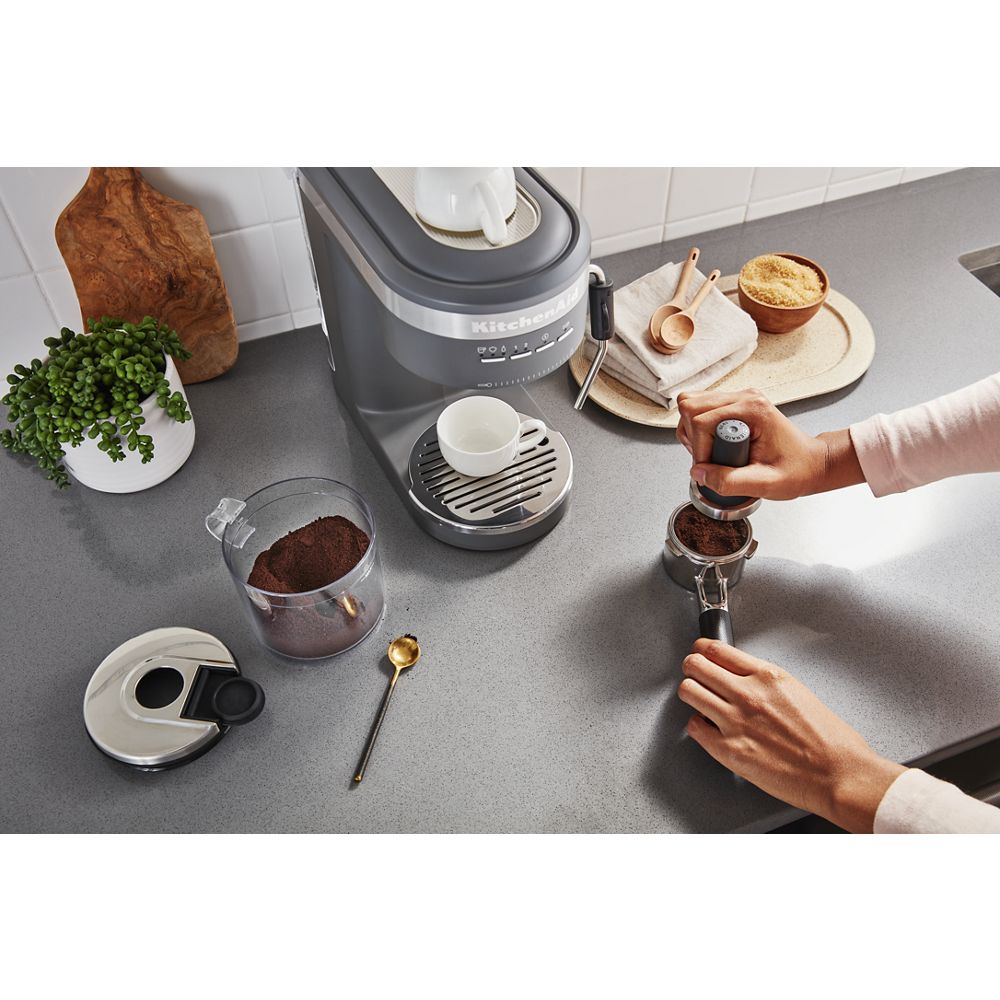 Semi-Automatic Espresso Machine with Free Automatic Milk Frother Attachment