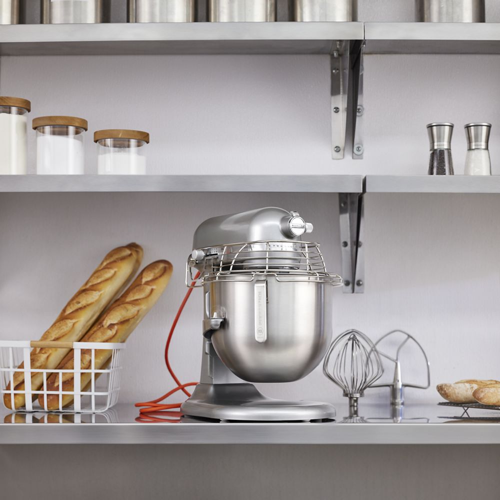 NSF Certified® Commercial Series 8 Quart Bowl-Lift Stand Mixer with Stainless Steel Bowl Guard