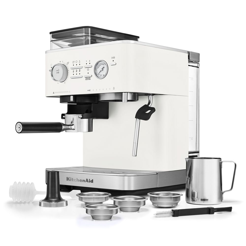 Semi Automatic Espresso Machine with Burr Grinder