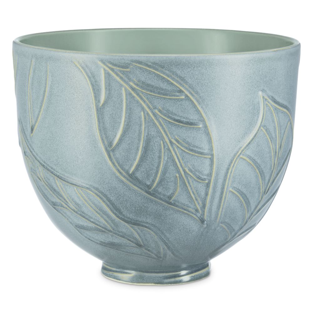 5 Quart Spring Leaves Ceramic Bowl