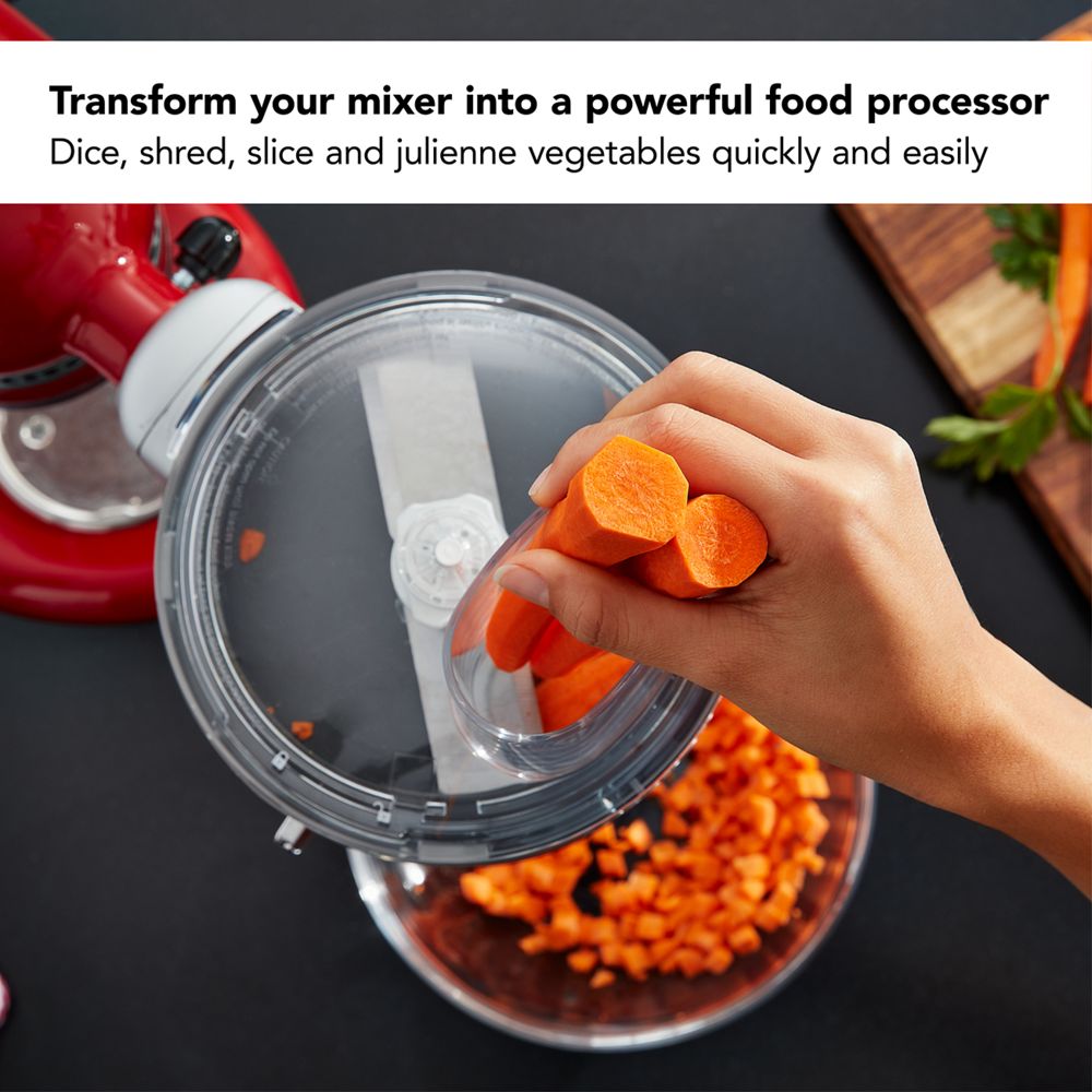 Food Processor with Commercial Style Dicing Kit