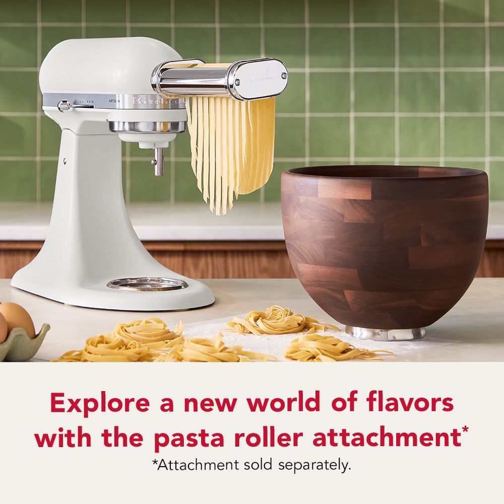 Artisan® Series 5 Quart Tilt-Head Stand Mixer with Walnut Wood Bowl