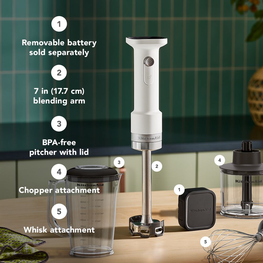 KitchenAid Go™ Cordless Hand Blender with Accessories - battery sold separately