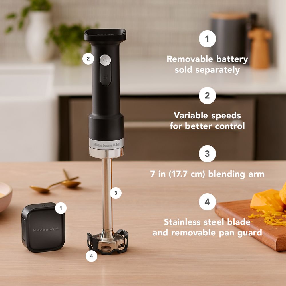 KitchenAid Go™ Cordless Hand Blender - battery sold separately