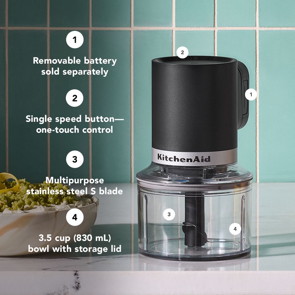 KitchenAid Go™ Cordless Top Down Chopper - battery sold separately