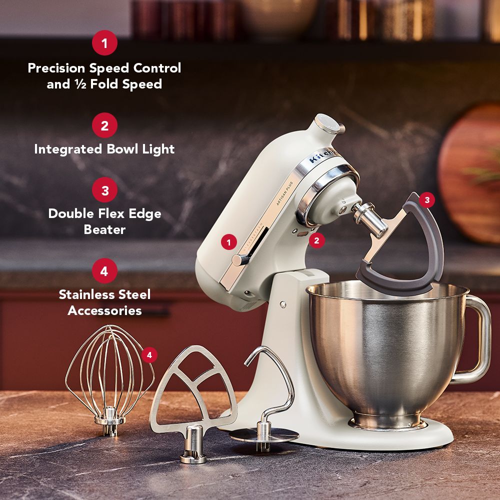 KitchenAid® Artisan Plus Mixer - Porcelain White | KitchenAid US