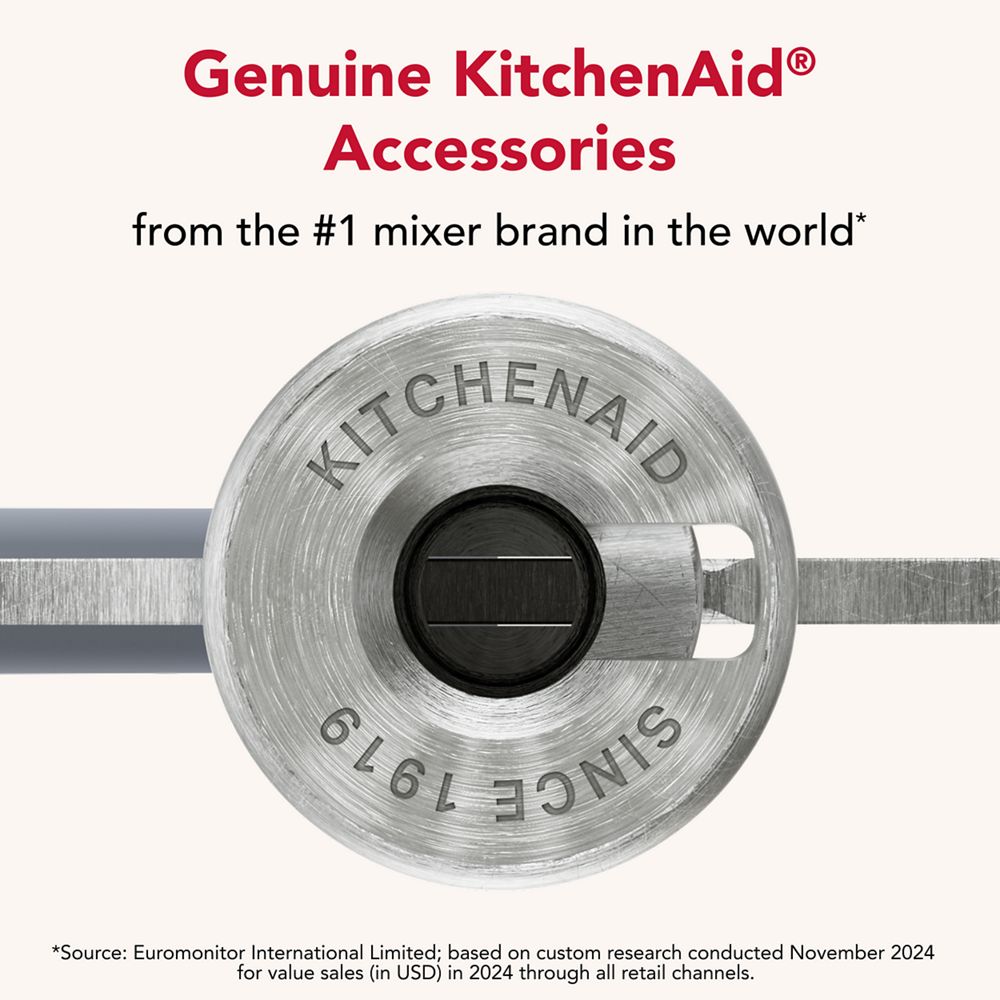 Durable stainless steel flex edge beater for select KitchenAid® tilt-head stand mixers