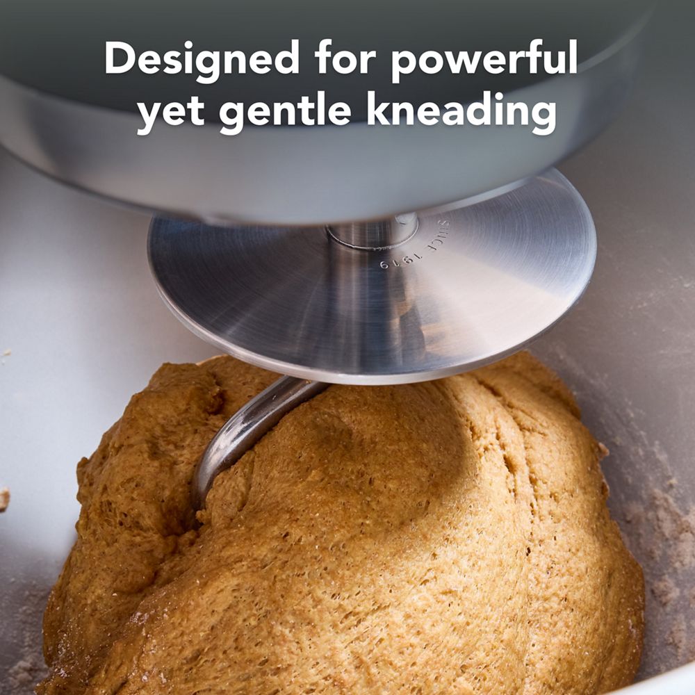 Durable stainless steel dough hook for select  KitchenAid® tilt-head stand mixers