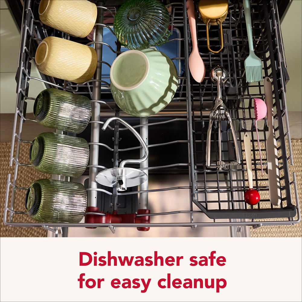 Durable stainless steel dough hook for select  KitchenAid® tilt-head stand mixers