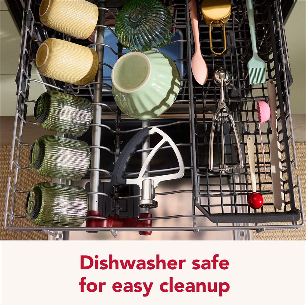 Durable stainless steel flex edge beater for select KitchenAid® tilt-head stand mixers