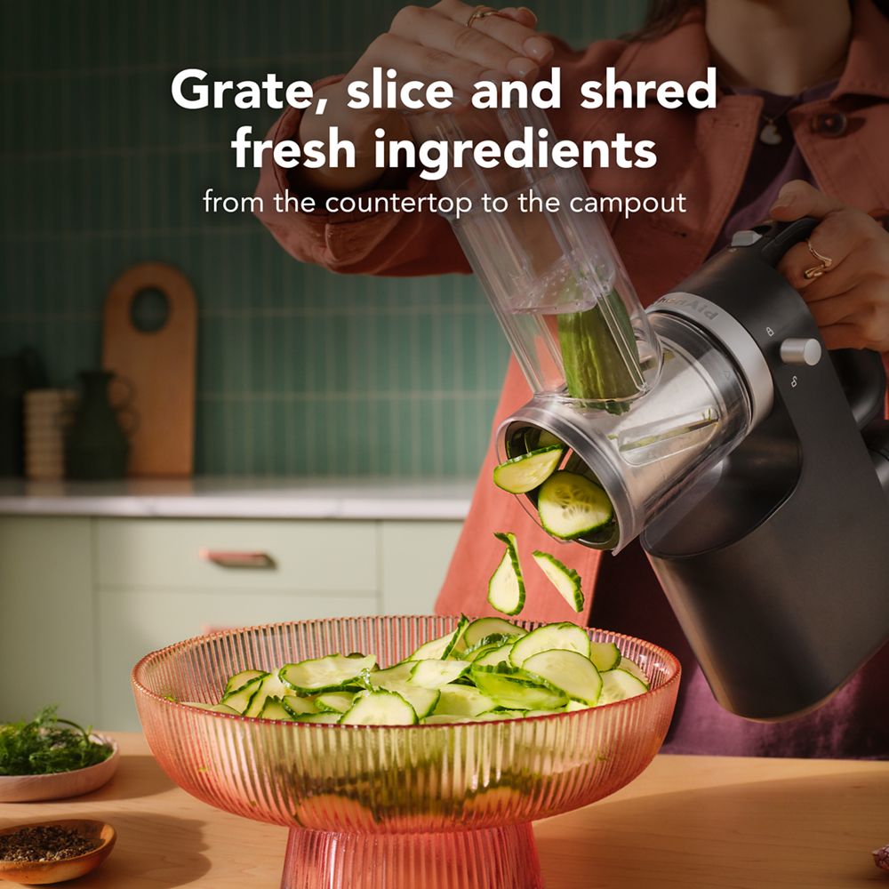 KitchenAid Go® Cordless Grater, Slicer, Shredder - Battery Included
