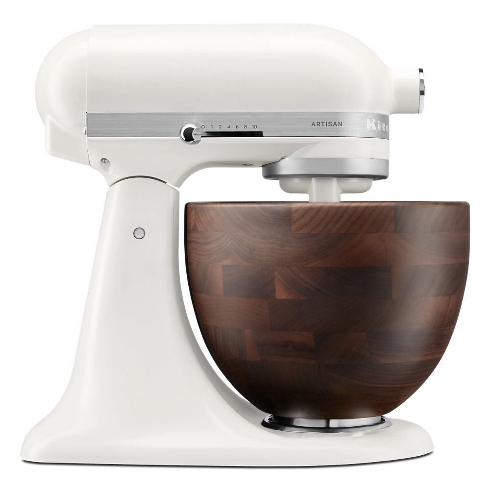 Artisan® Series 5 Quart Tilt-Head Stand Mixer with Walnut Wood Bowl