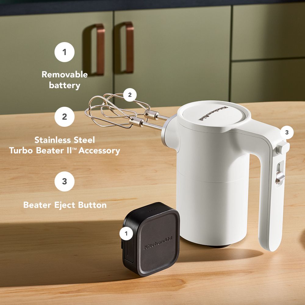 KitchenAid Go™ Cordless Hand Mixer - battery included