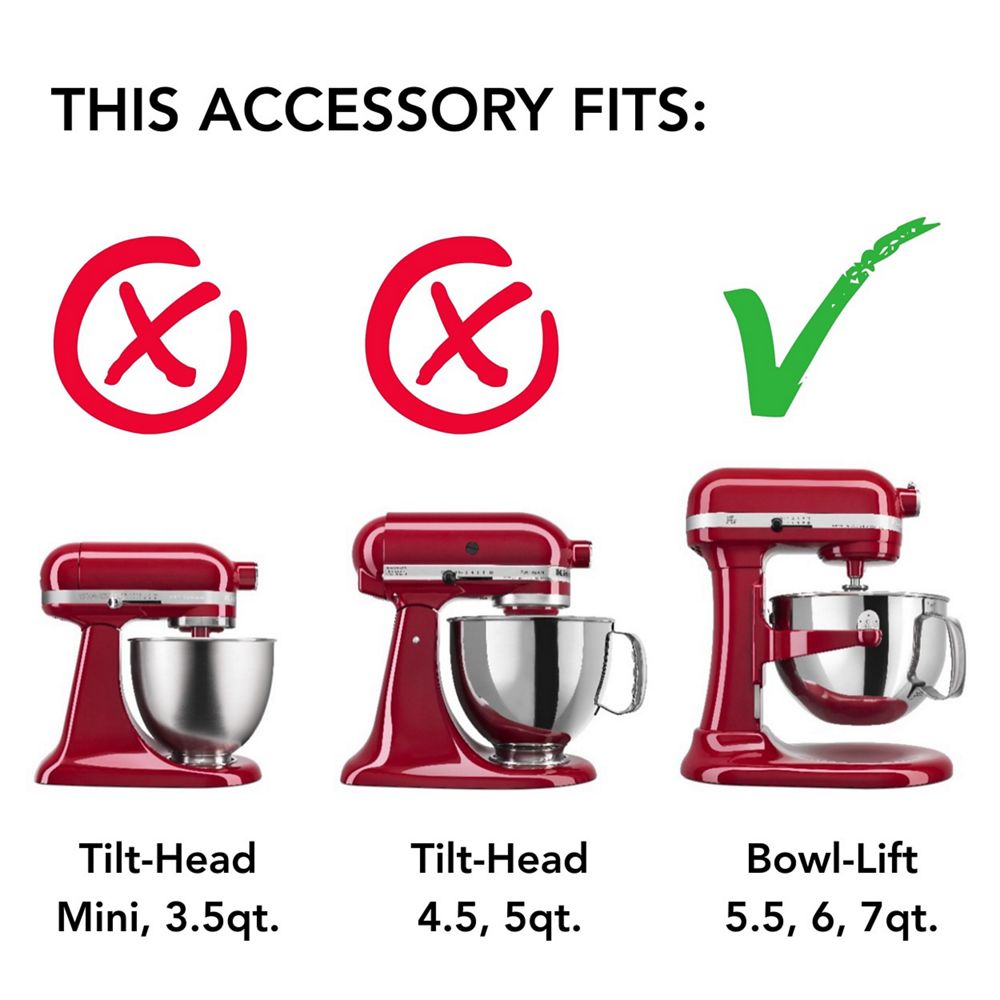 3 Piece Stainless Steel Accessory Set for select KitchenAid® Bowl-Lift Stand Mixers