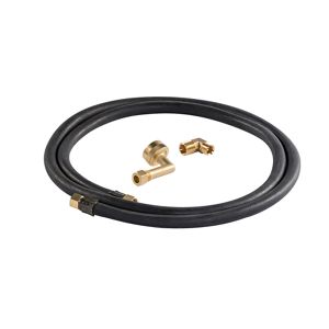 Dishwasher Fill Hose Kit of 6' EPDM water supply line with 3/8" compression fitting (2), 3/4" gooseneck, 3/8" elbow